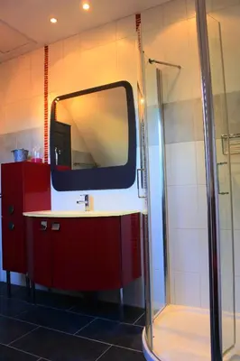 Salle de bains dans l'établissement Métairie du Villiers