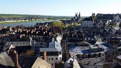 Vue générale sur Blois ou vue de la ville depuis le B&B/chambre d'hôtes