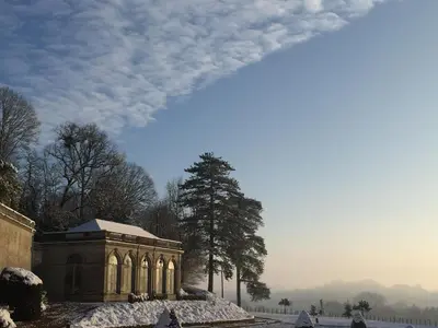 L'établissement Château d'Hodebert en hiver