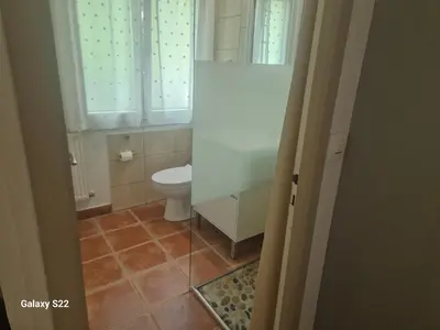 Salle de bains dans l'établissement Domaine de Sahil