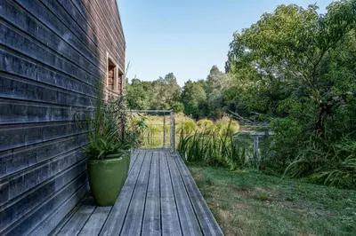 Jardin de l'établissement La cabane du pont du Douet