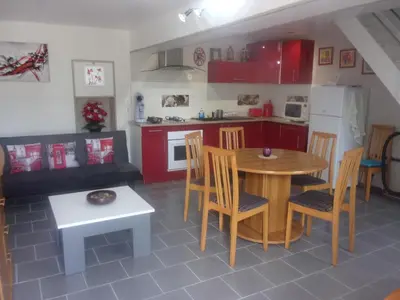 Cuisine ou kitchenette dans l'établissement chez christophe
