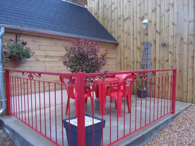 Balcon ou terrasse dans l'établissement chez christophe
