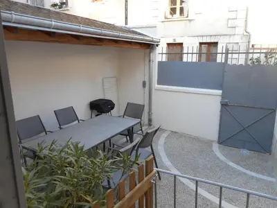Balcon ou terrasse dans l'établissement GITE DE LA PECHERIE