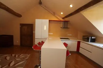 Cuisine ou kitchenette dans l'établissement Château de Belle Poule