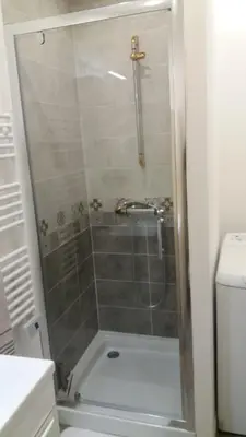 Salle de bains dans l'établissement Appartement Taïko