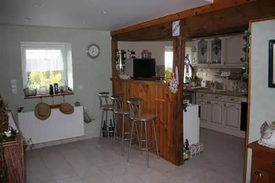 Cuisine ou kitchenette dans l'établissement gite de l'aunay