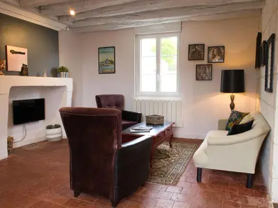 Télévision ou salle de divertissement dans l'établissement Cottage l'Orée du Cher