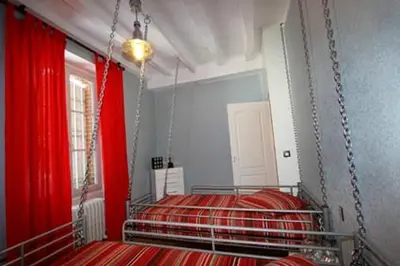 Un ou plusieurs lits dans un hébergement de l'établissement Chateau de Vaugrignon - Beer Spa