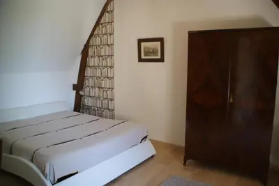 Un ou plusieurs lits dans un hébergement de l'établissement Chateau de Vaugrignon - Beer Spa
