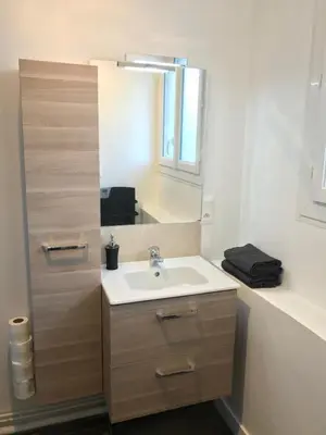 Salle de bains dans l'établissement Studio cozy hypercentre