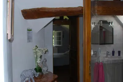 Salle de bains dans l'établissement La Petite Marguerite