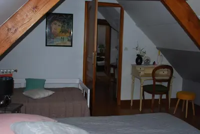Un ou plusieurs lits dans un hébergement de l'établissement La Petite Marguerite