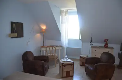 Coin salon dans l'établissement LA MAISON DU PECHEUR
