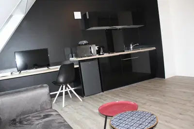 Cuisine ou kitchenette dans l'établissement STUDIO COCON ULTRA CENTRE LE MANS
