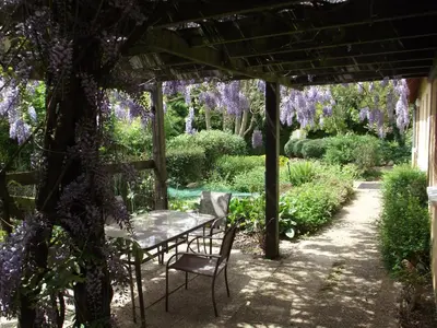 Jardin de l'établissement Wisteria Gite