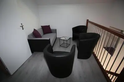 Coin salon dans l'établissement GITE MONTGOLFIÈRE 4 PERSONNES