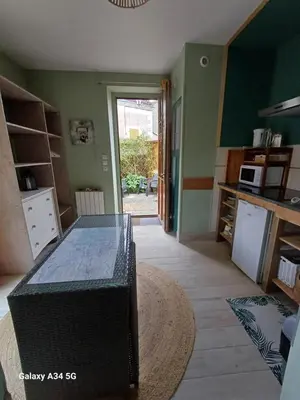 Cuisine ou kitchenette dans l'établissement L'intervalle des 18 châteaux