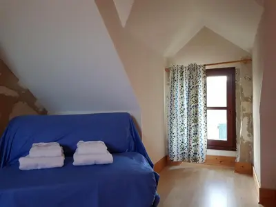 Un ou plusieurs lits dans un hébergement de l'établissement Château de Salvert - 4 Gîtes - 32 personnes