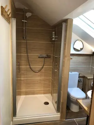 Salle de bains dans l'établissement Au Bonheur Dupré B&B