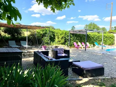 Jardin de l'établissement Au Bonheur Dupré B&B