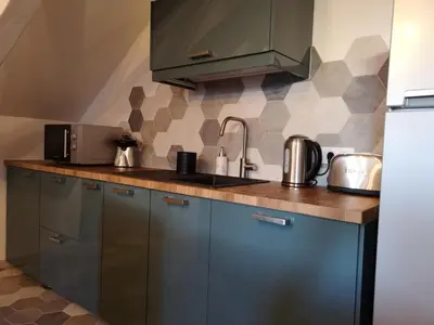Cuisine ou kitchenette dans l'établissement Happy Cocoon - Immersion au centre historique