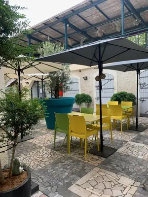 Terrasse ou espace extérieur de l'établissement Hôtel Relais du Loir