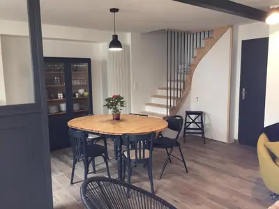Coin salon dans l'établissement le gite de Jules