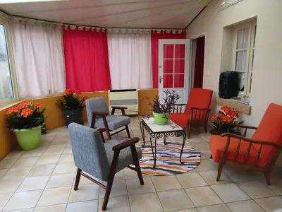 Télévision ou salle de divertissement dans l'établissement chambre d'hôtes mansardée
