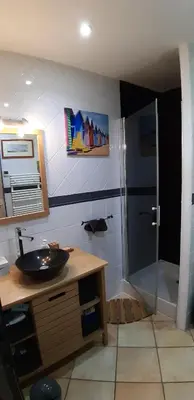 Cuisine ou kitchenette dans l'établissement chambre chez l'habitant