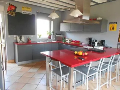 Cuisine ou kitchenette dans l'établissement chambre chez l'habitant