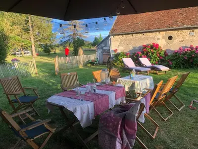 Jardin de l'établissement Au Coeur des Vignes