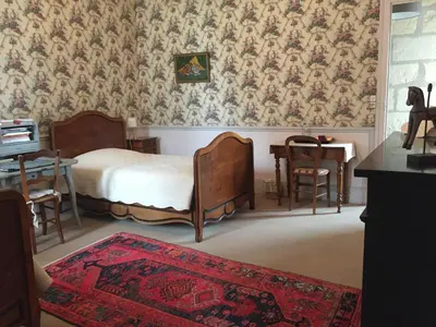 Un ou plusieurs lits dans un hébergement de l'établissement Château de Pintray