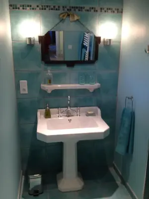 Salle de bains dans l'établissement La Maison Céladon