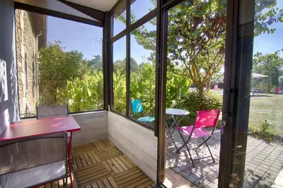 Jardin de l'établissement Gite Au Chant des Vents