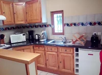 Cuisine ou kitchenette dans l'établissement Le clos St Vincent