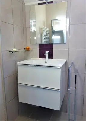 Salle de bains dans l'établissement LA MAISON DE ROSE