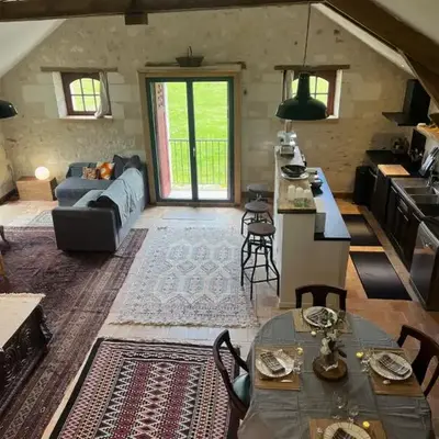 Proche Beauval appartement 60m2 avec mezzanine et petite terrasse