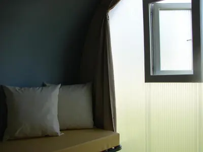 Un ou plusieurs lits dans un hébergement de l'établissement Camping Au Coeur de Vendome