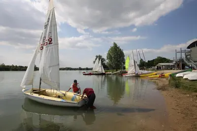 Vue sur la rivière ou le fleuve situé(e) à proximité de le camping