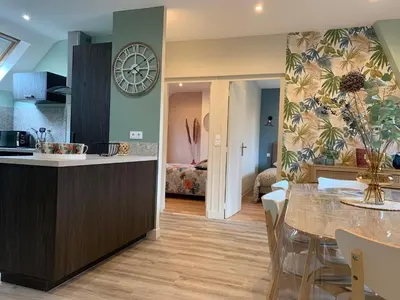 Cuisine ou kitchenette dans l'établissement Entre Cher et Loire