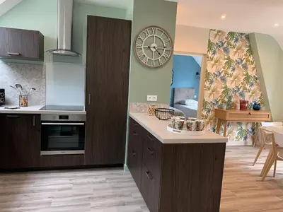 Cuisine ou kitchenette dans l'établissement Entre Cher et Loire