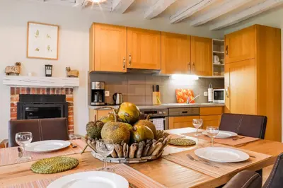 Cuisine ou kitchenette dans l'établissement Country House - La Charbonnière
