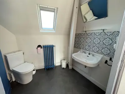 Salle de bains dans l'établissement Maison Prémartine