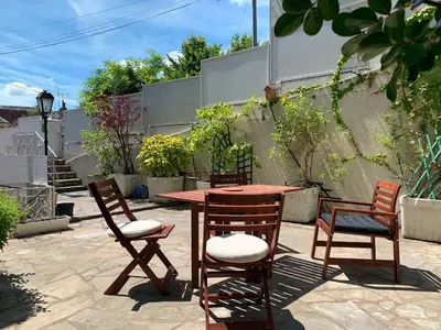 Jardin de l'établissement La Chambre Bleue