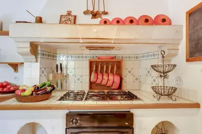 Cuisine ou kitchenette dans l'établissement Chateau de la Vigne