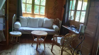 Coin salon dans l'établissement La Ferme du Bien Etre