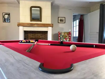 Billard dans l'établissement Domaine de l'Augeonnière