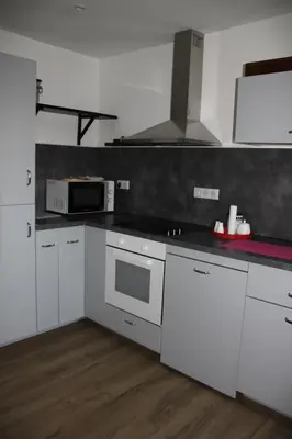 Cuisine ou kitchenette dans l'établissement Gite Renaissance