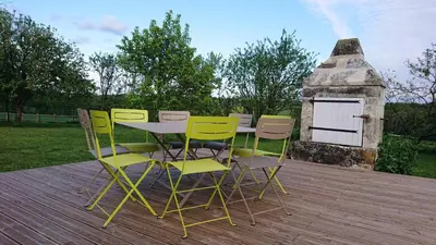 Jardin de l'établissement Longère du sud Touraine au Coeur du Val de Loire